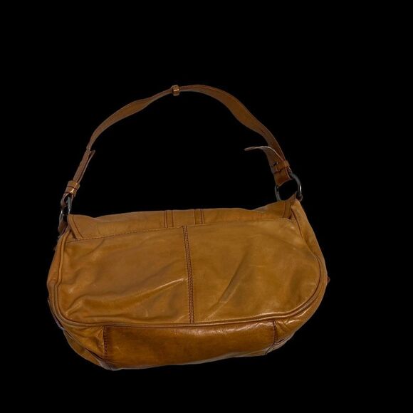 FRANCESCO BIASIA Saddle Style Handbag Mustard Color 14X5.5X7,Genuine Leather - Picture 14 of 14